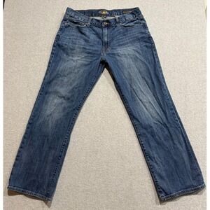 Lucky Brand Jeans Mens 36x30 Blue 361 Vintage Straight Dark Wash Work School